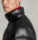 POLO RALPH LAUREN MEN GLOSSY EL CAP BOMBER JACKET BLACK - Image 2