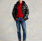 POLO RALPH LAUREN MEN GLOSSY EL CAP BOMBER JACKET BLACK - Image 5