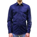 PAUL&SHARK ORGANIC POPLIN COTTON SHIRT NAVY