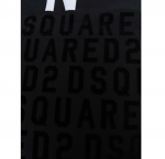 DSQUARED2 ICON LOGO PRINT BEATCH TOWEL BLACK  180X100 - Image 3