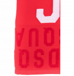 DSQUARED2 ICON LOGO PRINT BEATCH TOWEL RED  180X100 - Image 3