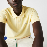 LACOSTE L1212 POLO CLASSIC FIT IN PETIT PIQUE JAUNE YELLOW - Image 2