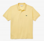 LACOSTE L1212 POLO CLASSIC FIT IN PETIT PIQUE JAUNE YELLOW - Image 4