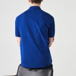 LACOSTE L1212 POLO CLASSIC FIT IN PETIT PIQUE BLEU BDM - Image 3