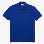 LACOSTE L1212 POLO CLASSIC FIT IN PETIT PIQUE BLEU BDM - Image 6