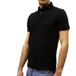 TOMMY HILFIGER MAN CORE 1985 REGULAR FIT POLO BLACK - Image 2