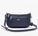 LACOSTE WOMAN DAILY CLASSIC PETIT BAGUETTE POLYVINYL CHLORIDE BAG MARINE