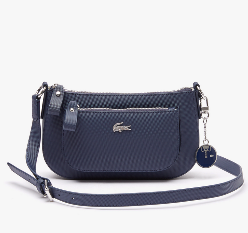 NF3735DC-021-1 LACOSTE WOMAN DAILY CLASSIC PETIT BAGUETTE POLYVINYL CHLORIDE BAG MARINE - Image 1