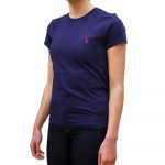 POLO RALPH LAUREN WOMAN COTTON CREWNECK T-SHIRT NAVY - Image 2
