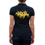 POLO RALPH LAUREN WOMAN CLASSIC FIT POLO MATCH POLO SHIRT BLACK - Image 2