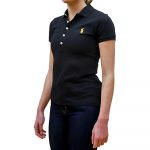 POLO RALPH LAUREN WOMAN CLASSIC FIT POLO MATCH POLO SHIRT BLACK - Image 3