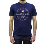 PAUL&SHARK 1976 YACHT CLUB ORGANIC COTTON T-SHIRT NAVY