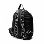 EMPORIO ARMANI EA7 NYLON TRAIN LOGO SERIES BACKPACK BLACK - Image 3