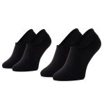 TOMMY HILFIGER MEN 2 PACK TRAINER SOCKS BLACK