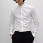 HUGO EJINAR EXTRA SLIM FIT SHIRT WHITE