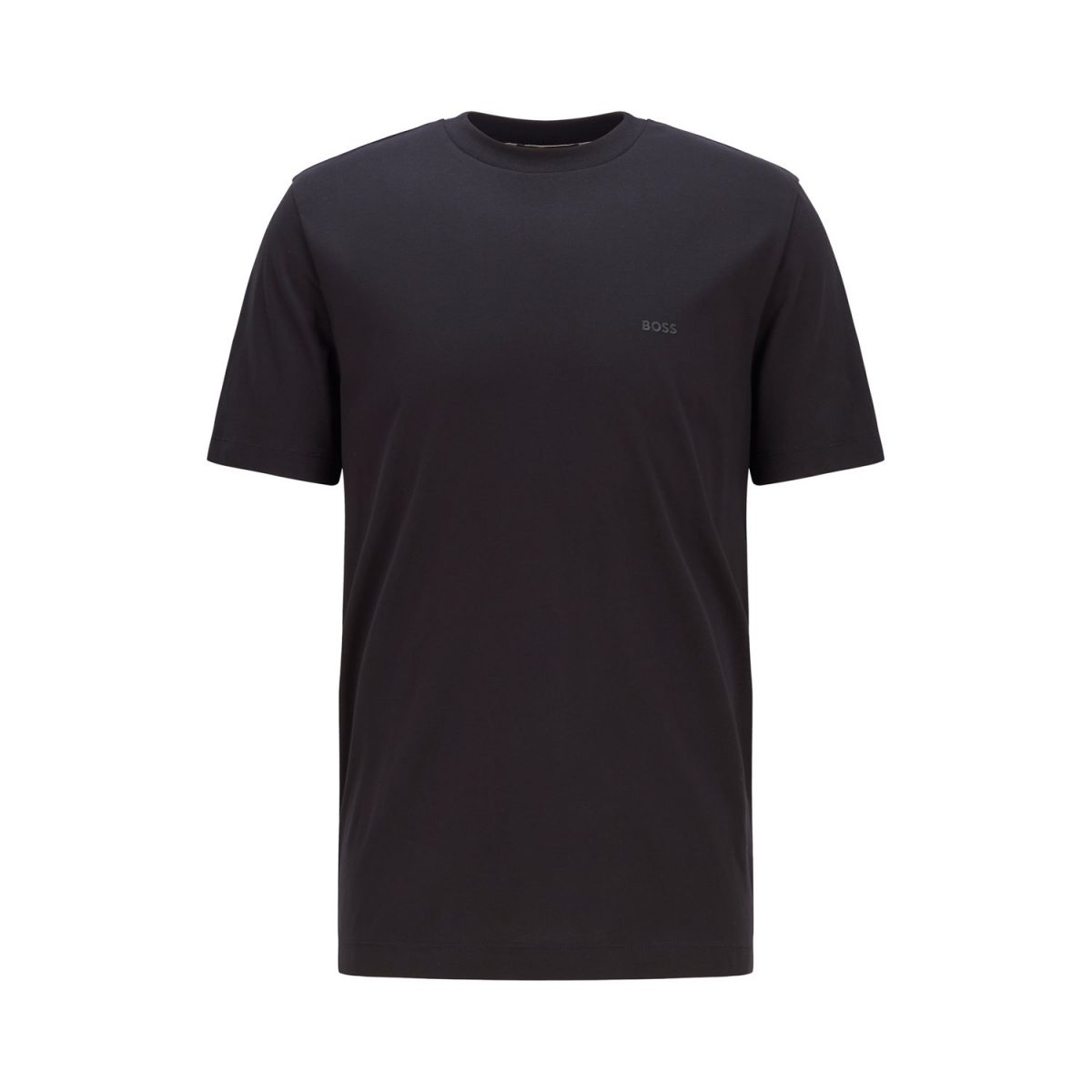BOSS MEN COTTON THOMPSON 01 JERSEY SHORT SLEEVE T-SHIRT BLACK - Image 4