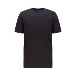 BOSS MEN COTTON THOMPSON 01 JERSEY SHORT SLEEVE T-SHIRT BLACK - Image 4