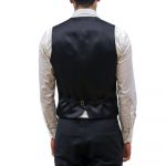 HUGO VINM204 SLIM FIT WAISTCOAT BLACK - Image 3