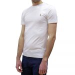 POLO RALPH LAUREN PIMA POLO CUSTOM SLIM FIT INTERLOCK T-SHIRT WHITE - Image 2