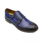 WOW FONDO PARIGI RIPORTO SHOES VITELLO RIPORTO SHOES LEATHER BLUE