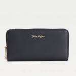 TOMMY HILFIGER ICONIC ZIP-AROUND SIGNATURE WALLET DESERT SKY