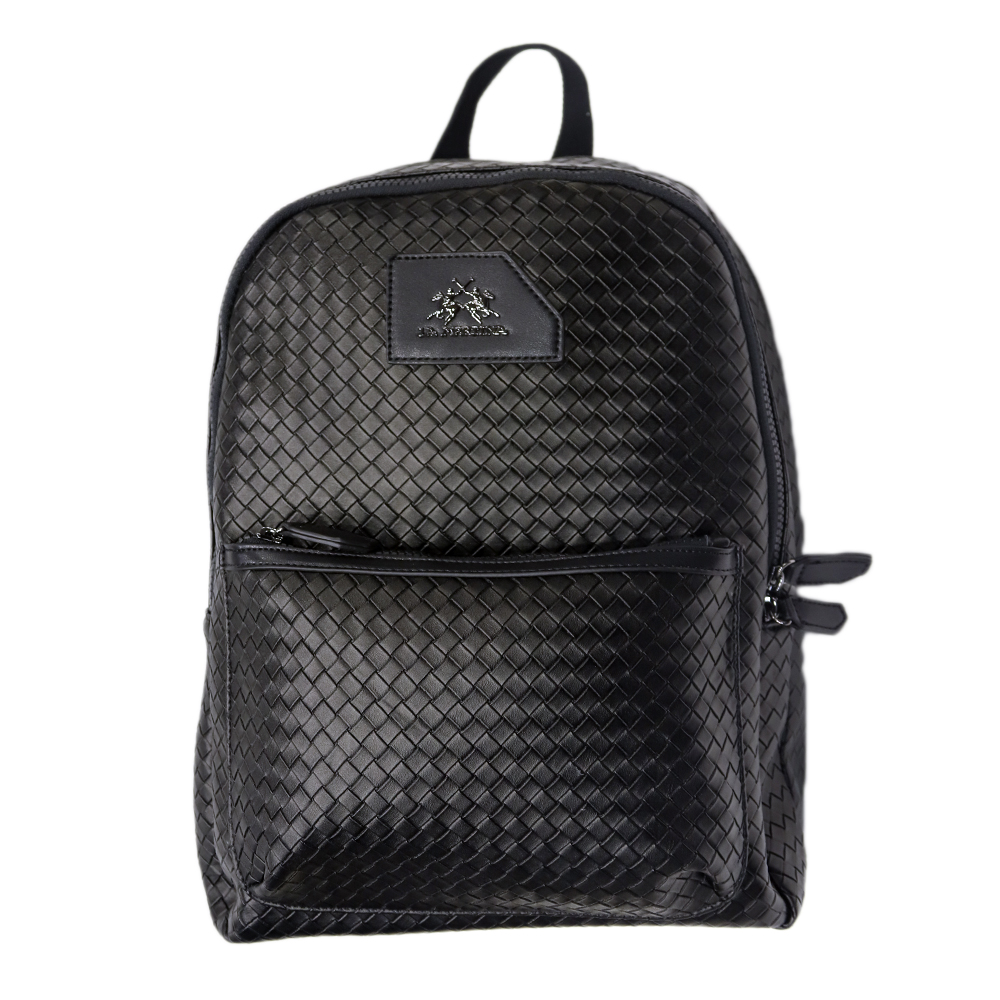 LMZA00682T-BLACK-1 LA MARTINA HERMAN BACKPACK BLACK - Image 1