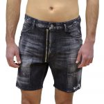 DSQUARED2 MEN MARINE SHORTS BLACK