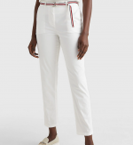 TOMMY HILFIGER HAILEY SLIM FIT COTTON TENCEL CHINO PANT OPTIC WHITE - Image 2