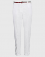 TOMMY HILFIGER HAILEY SLIM FIT COTTON TENCEL CHINO PANT OPTIC WHITE - Image 5
