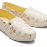TOMS WOMAN ALPARGATA ESPADRILLES NATURAL FOIL SUNNY DAYS PRINT