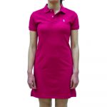 POLO RALPH LAUREN CUSTOM FIT POLO PIQUE DRESS PINK