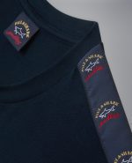 PAUL&SHARK TAPERED CREW ORGANIC COTTON T-SHIRT NAVY - Image 4