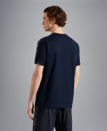 PAUL&SHARK TAPERED CREW ORGANIC COTTON T-SHIRT NAVY - Image 5