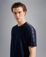 PAUL&SHARK TAPERED CREW ORGANIC COTTON T-SHIRT NAVY - Image 7