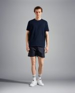 PAUL&SHARK TAPERED CREW ORGANIC COTTON T-SHIRT NAVY - Image 8