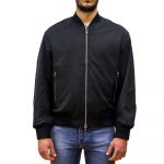 EMPORIO ARMANI ULTRA LIGHTWEIGHT NYLON REVERSIBLE BLOUSON JACKET NERO BEIGE