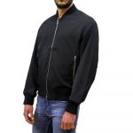 EMPORIO ARMANI ULTRA LIGHTWEIGHT NYLON REVERSIBLE BLOUSON JACKET NERO BEIGE - Image 3
