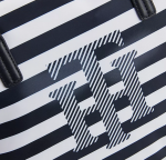 TOMMY HILFIGER WOMAN NYLON STRIPE POPPY TOTE NAVY BLUE STRIPES - Image 4