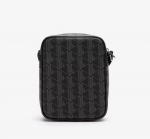 LACOSTE ALLOVER MONOGRAM VERTICAL CAMERA BAG POLYVINYL CHLORIDE NOIR LIMEIRA - Image 4