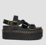 DR MARTENS KIMBER WEBBING HYDRO LEATHER SANDALS BLACK - Image 2