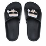 KARL LAGERFELD WOMAN KONDO TRED IKONIC SLIDE BLACK RUBBER - Image 5