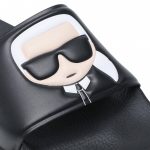KARL LAGERFELD WOMAN KONDO TRED IKONIC SLIDE BLACK RUBBER - Image 6