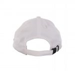 KARL LAGERFELD METALLIC IKONIC BADGE BASECAP WHITE - Image 3