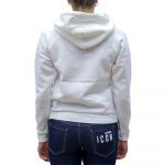 POLO RALPH LAUREN WOMAN FLEECE PULLOVER HOODIE SWEATSHIRT WHITE - Image 3