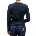 POLO RALPH LAUREN WOMAN COTTON JERSEY LONG SLEEVE T-SHIRT BLACK - Image 3