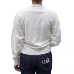 POLO RALPH LAUREN WOMAN JOCKEY POLO BEAR LONG SLEEVE SWEATER NEVIS WHITE - Image 3