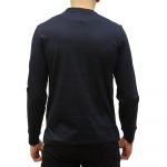 POLO RALPH LAUREN MEN CUSTOM SLIM FIT INTERLOCK LONG SLEEVE T-SHIRT BLACK - Image 3