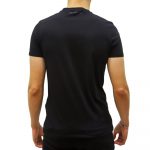 KARL LAGERFELD MEN KARL LOGO CREWNECK T-SHIRT BLACK GOLD - Image 3