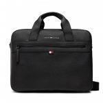 TOMMY HILFIGER ESSENTIAL PU COMPUTER BAG BLACK