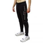 TOMMY HILFIGER MAN TOMMY LOGO SWEATPANTS BLACK - Image 2
